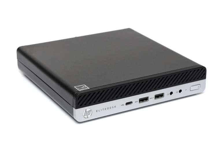 (Gebraucht) HP EliteDesk 705 G4 DM Mini-PC AMD Ryzen 3 Pro 2200GE 4x 3,20GHz 8GB 128GB M.2 SSD