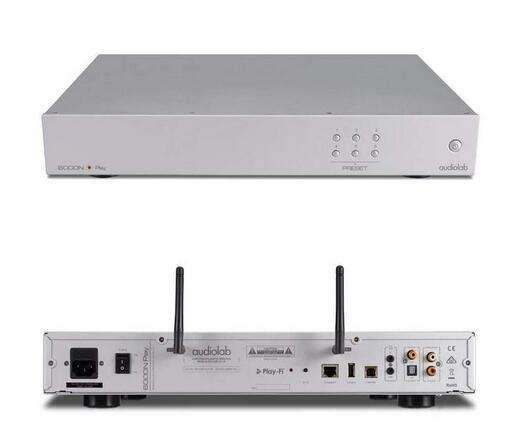 Audiolab Audiostreamer Netzwerk-Player 6000N Play (D/A-Wandler 24bit/192kHz, Koaxial, Optisch, LAN, WLAN, USB)