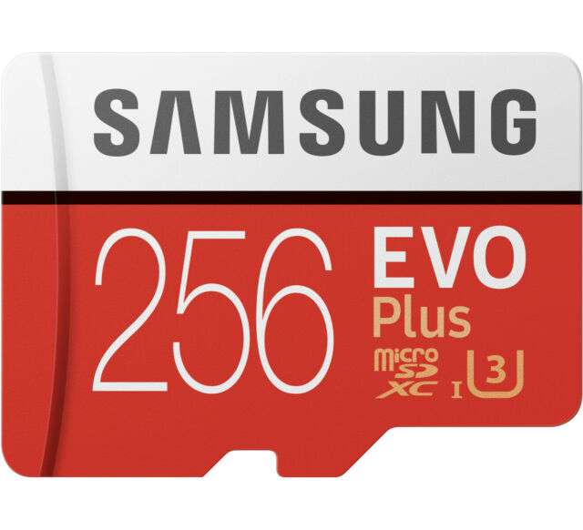 SAMSUNG EVO PLUS 256 GB Micro-SDXC Speicherkarte UHS-I U3 100MB-s für €19,99 bei Abholung im Markt.