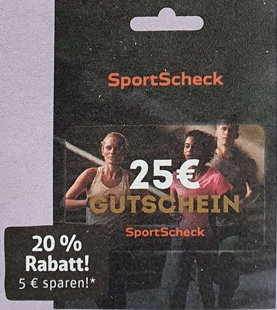 Sportscheck-Gutscheine mit 20% Rabatt bei Rewe