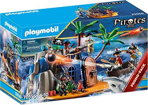 Playmobil Pirateninsel mit Schatzversteck und schwimmfähigem Boot (70556) für 21,24€ (Amazon Prime)