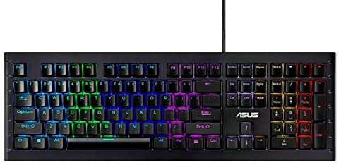 [Ebay] ASUS GK1100 Gaming Tastatur, RGB, Blue Switches, Schwarz QWERTZ, Alu Gehäuse