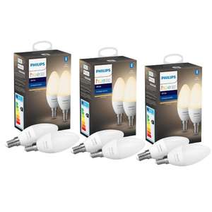 PHILIPS HUE WHITE LED E14 5,5W - SECHSERPACK Bluetooth
