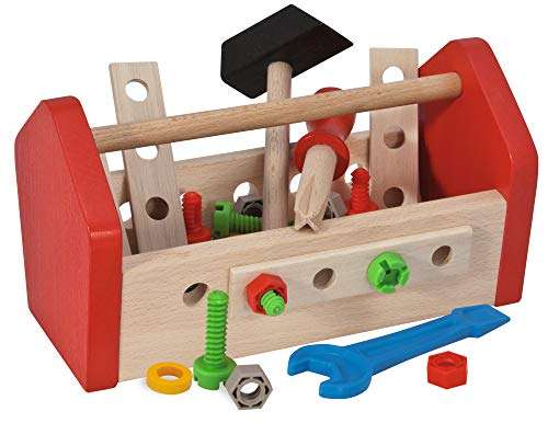 Eichhorn - Werkzeugkasten, inkl. Werkzeug, Schrauben und Bauelementen, 30-tlg. Holzspielzeug für 6,19€ (Amazon Prime & Kaufland)