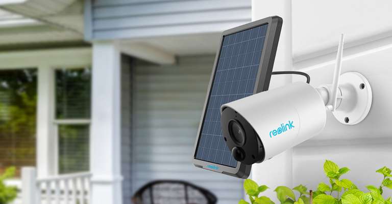 Reolink Überwachungskamera Argus Eco & Solarpanel WLAN Outdoor 1080p IP65