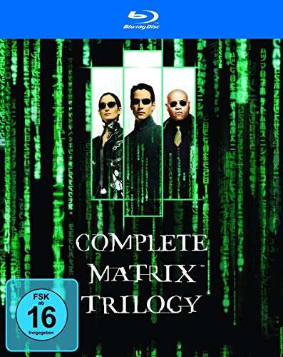 [Prime] Matrix - The Complete Trilogy (3 Blu-ray Discs, Deutsch/Englisch/Spanisch, 6h45min Gesamtlaufzeit)
