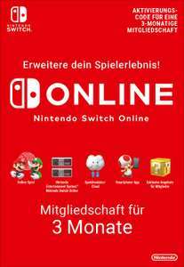 Nintendo Switch Online 3 Monate Mitgliedschaft für 4,19€ (CDkeys)