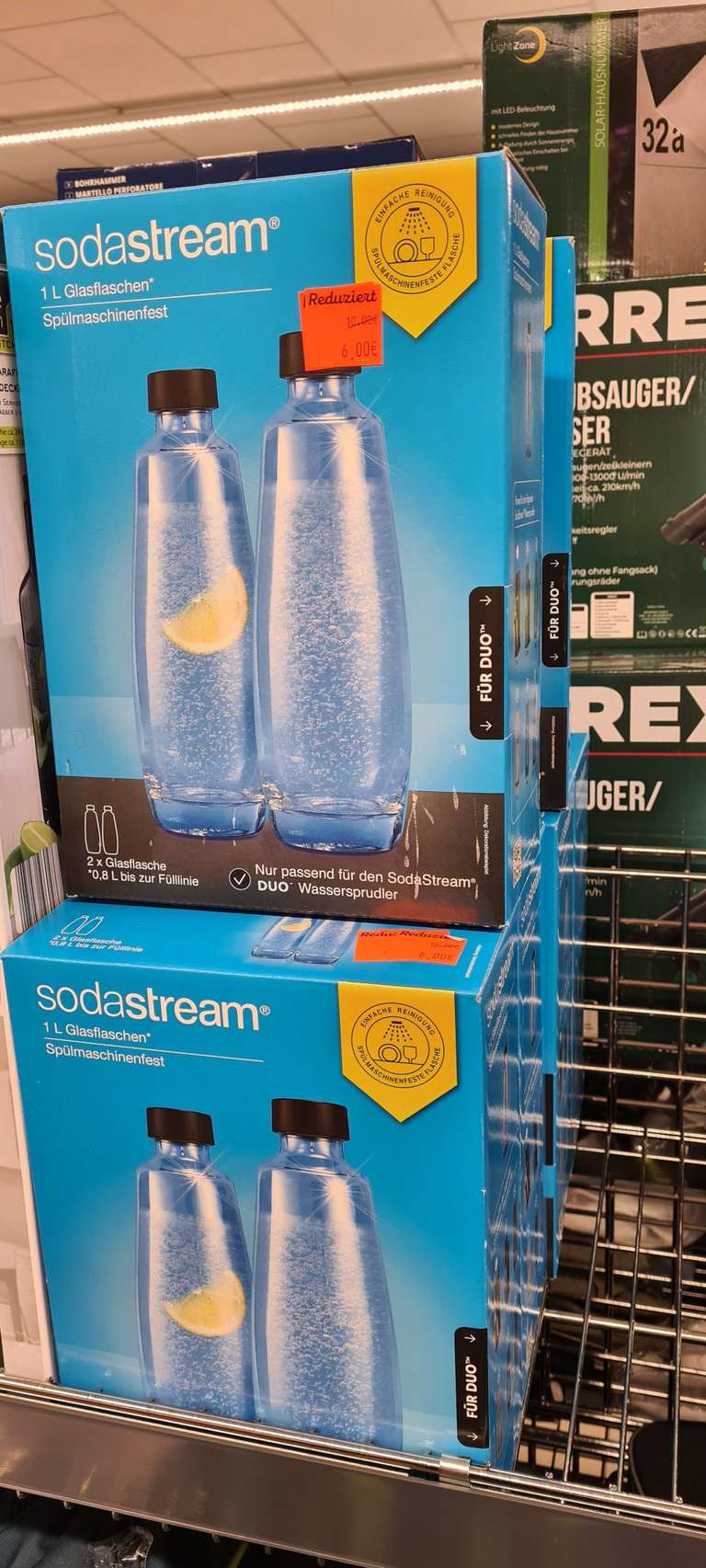 Sodastream 1L Glasflasche Duo-Pack (lokal Aldi Nord Geeste-Dalum)
