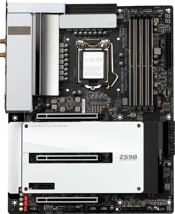 Mindstar - GIGABYTE Z590 VISION D Mainboard - Intel Z590 - Intel LGA1200 socket - DDR4 RAM - ATX