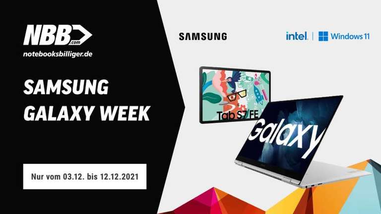 [Klarna] Samsung Galaxy Week: z.B. Galaxy Tab A7 Lite WiFi - 79€ | Tab A7 LTE - 179€ | Galaxy Book Go LTE - 272,15€ | Tab S7 LTE - 579€