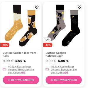 40% Extra Rabatt auf viele reduzierte Socken bei dedoles.de VSK. frei ab 35 EUR