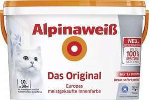 Alpinaweiß, Das Original mit der Katze, 10 Liter, beim B1 Baumarkt für 39,50 Euro, dadurch bei Bauhaus mit TPG für 34,76 Euro [Bauhaus TPG]