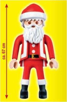 XXL-Figur Weihnachtsmann Höhe = 67 cm für 17,50 Euro [Toom-Filiale]