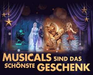 Stage Musicals bis 20%, DIE EISKÖNIGIN, DER KÖNIG DER LÖWEN, WICKED,TINA TURNER, Aladdin, Tanz der Vampire, Blue Man Group, Mama Mia