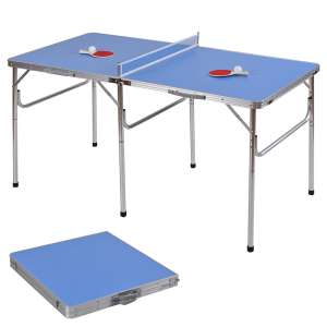COSTWAY Tischtennisplatte mit Netz, 2 Schlägern und 2 Bällen, klappbar