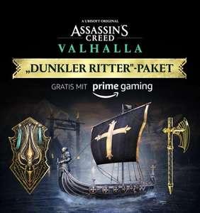 Assassin's Creed Valhalla „Dunkler Ritter“ Bundle Drop-Paket (PC, Xbox One, PS4, Stadia) kostenlos (Prime Gaming)