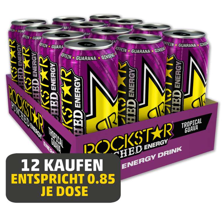 PENNY: 12x Rockstar Energy Drink (verschiedene Sorten)