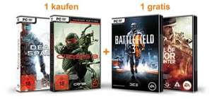 Medal of Honor: Warfighter oder Battlefield 3 gratis beim Kauf von Crysis 3 oder Dead Space 3