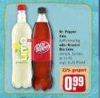 [Rewe] Dr. Pepper / Zero 1l Flasche für 0,99 Cent + 0,25 Euro Pfand