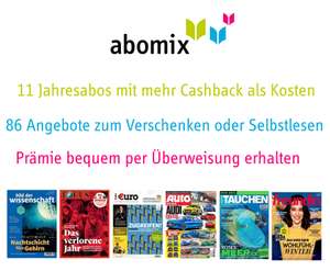 83 Zeitschriftenabos mit 24% Rabatt: 11 Abos mit Cashback > Kosten | z.B. Freundin für 59,66€ +80€ | Zeit, Focus, Welt, Handelsblatt, Euro