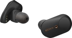 Sony WF-1000XM3 True Wireless Noise Cancelling In-Ear-Kopfhörer (24h Akku inkl. Ladecase, NFC, ANC, Bluetooth) + Leonardo Glas Füllartikel