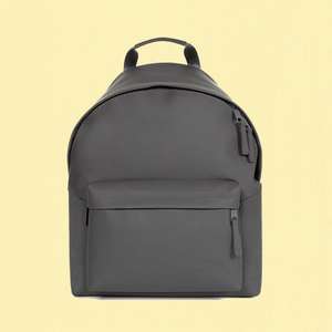 [Limango] Eastpak Leder-Rucksack "Padded Pak'r" in Grau, Maße (B)30 x (H)40 x (T)18 cm, 100% Leder, mit Laptopfach
