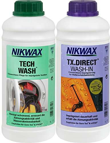 [prime] Nikwax Bekleidungswaschmittel Tech Wash+TX-Direct, 2x1l
