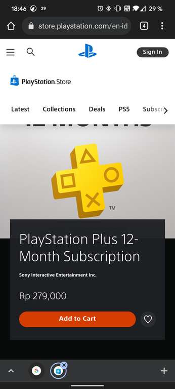 PlayStation Plus 12 Monate für ~20 € [PSN- Indonesien Store].