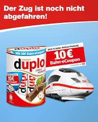 10€ Bahn eCoupon (MBW 29,90€) auf Ferrero Aktionspackungen (Einlösezeitraum 01.01.22 - 31.03.22)