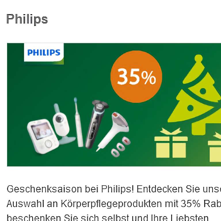 [corporate benefits + philips] 35% Rabatt; z.B. Philips Sonicare 9000 DiamondClean für 137€ / Hue bis zu 30% Rabatt