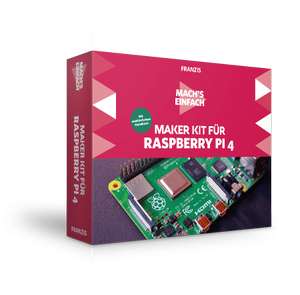 Franzis Maker Kit für Raspberry Pi 4 (Grundlagenkurs Inkl. ausführlichem Handbuch und vielen Bauteilen, Raspberry Pi 4 nicht enthalten!)