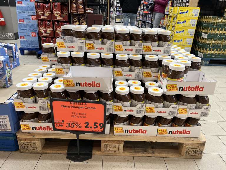 [Kaufland] Nutella 825 gr (3,14 €/kg)