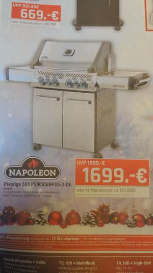 Napoleon Prestige 500 P500RSIBPSS