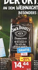 Jack Daniels 0,7l mit Jack Daniels Glas für 10,05€ @Netto bundesweit