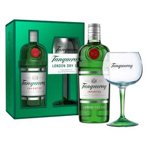 Tanqueray London Dry Gin 0,7l Geschenkset mit Copa Glas (Lokal)