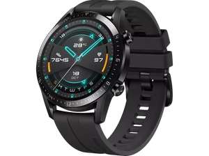 HUAWEI Watch GT 2 46mm Sport Smartwatch Fluorkautschuk, 140-210 mm, Matte Black (MM/Saturn/Amazon)
