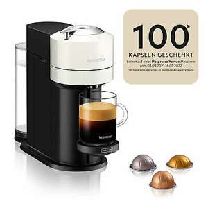 [ebay] DeLonghi Vertuo Nespressomaschine Kaffeemaschine mit 100 Kapseln gratis