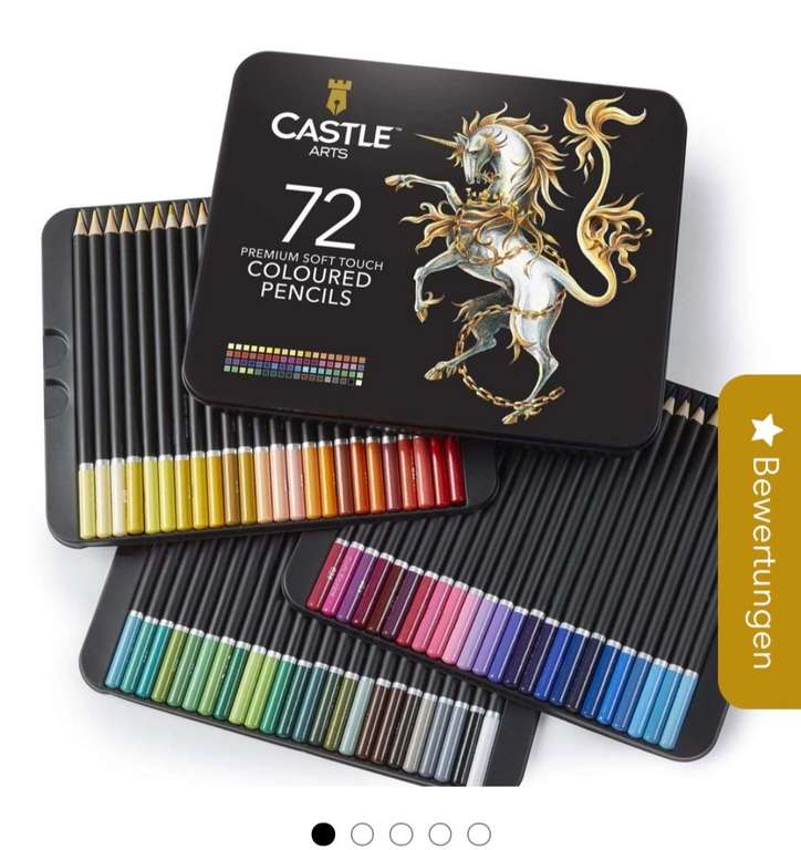 Castle Art Stifte Aquarell Buntstifte und Ölbuntstife, sowie anderer Künstlerbedarf bis zu -60%