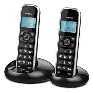Emporia FB85TWIN Schnurloses DECT Telefon schwarz für 34,90€  (statt 48,95€)