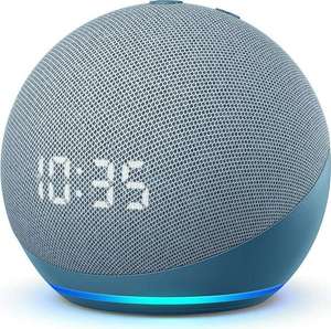 Amazon Echo Dot 4. Generation blaugrau mit Uhr [Abholung]
