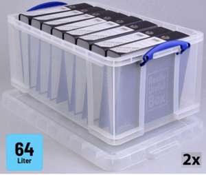 2er Set - Really Useful Box Aufbewahrungsbox 64 L (71x44x31cm)