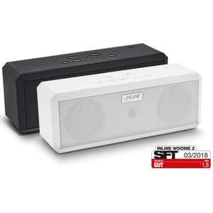 InLine® WOOME 2 - True Wireless Stereo TWS Bluetooth Lautsprecher NFC aptX, schwarz oder weiß