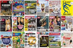 Zeitschriften-Abo Sammeldeal: Top Jahres- & Halbjahresabos mit bis zu 98 % Rabatt oder mit hohen Prämien aus verschiedenen Bereichen ab 1 €