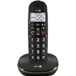 [Expert] DORO Phone Easy 110 schwarz Schnurloses Telefon (Hörgerätekompatibel,Freisprechfunktion,Optische Anrufsignalisierung)