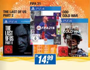 [Regional Expert Technikmarkt] The Last of Us II (PS4) oder Call of Duty: Cold War (PS4) für je 14,99€
