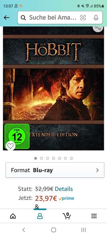 Der Hobbit Trilogie Extended Blu-ray Box (Prime)