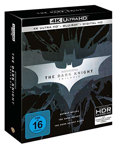 [amazon.de] The Dark Knight Trilogy 4K Ultra HD (DE FSK Version)