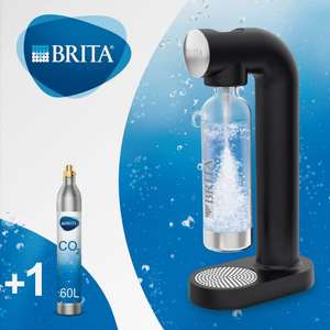 BRITA Wassersprudler sodaONE schwarz inkl. CO2-Zylinder und BPA-freier PET-Flasche für 45€