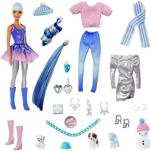 Amazon Prime: Barbie Adventskalender mit Puppe und zahlreichen Utensilien