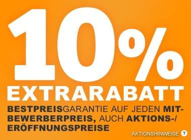 XXXL Möbelhaeuser Bestpreisgarantie: 10% auf jeden Mitbewerberpreis (auch Aktionsangebote!)